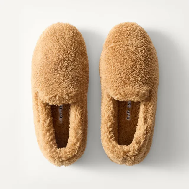 Rothy's The Teddy Slipper pantofole Wren shearling vegano