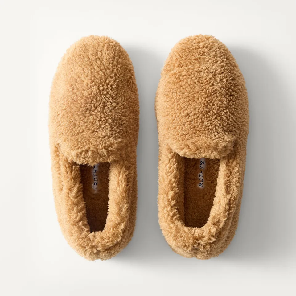 Rothy's The Teddy Slipper pantofole Wren shearling vegano