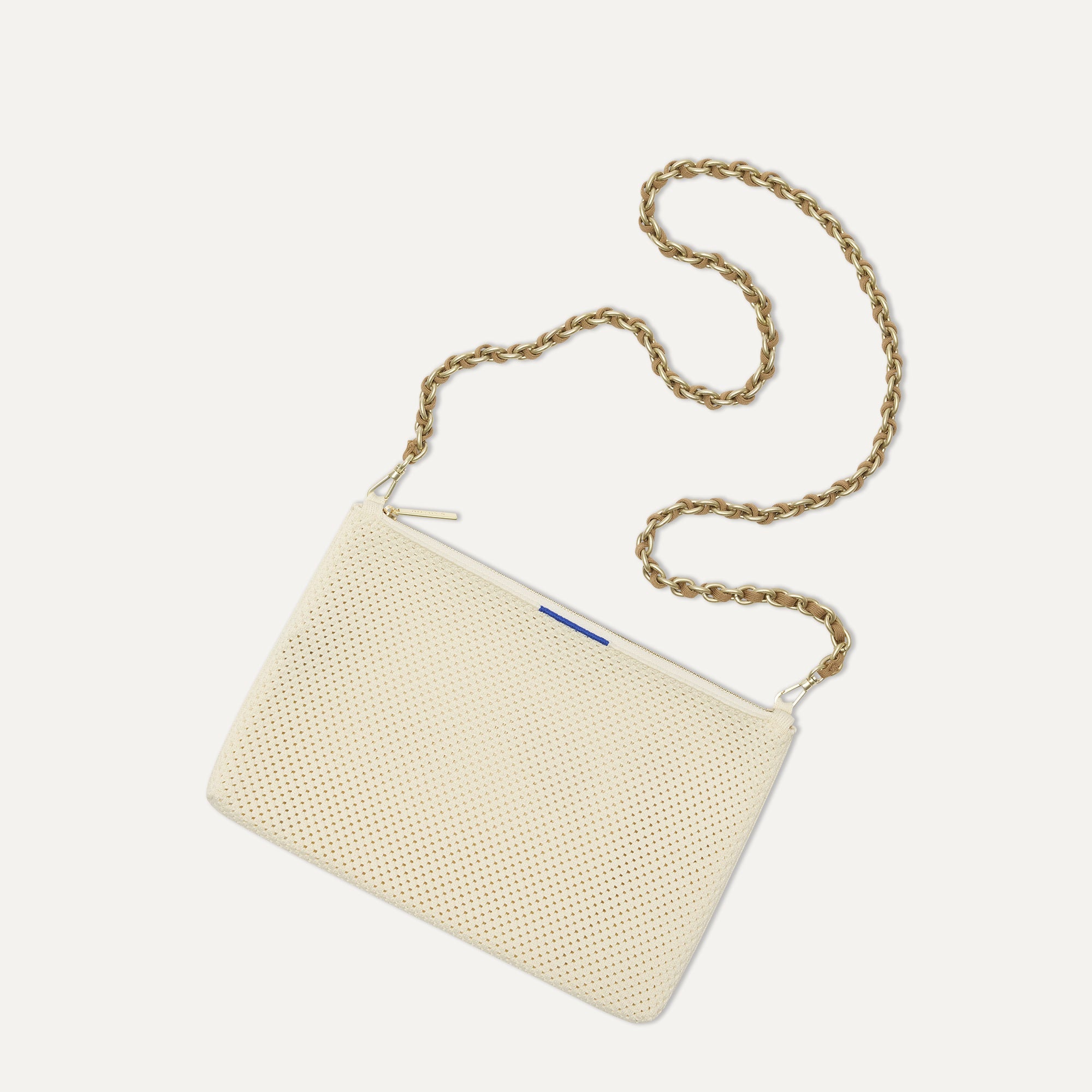 Rothy's Convertible Clutch pochette Love Bird avorio