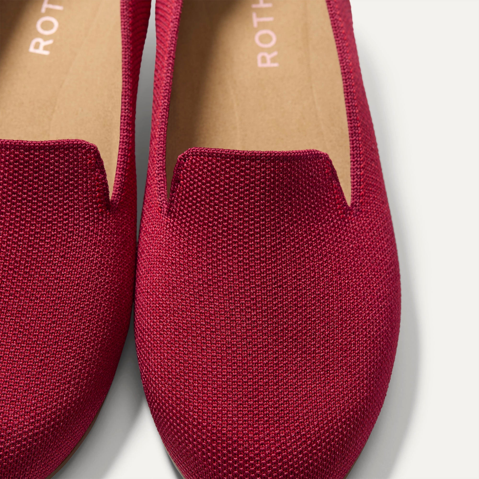Rothy's The Daily Loafer mocassini Red Rose maglia rosa