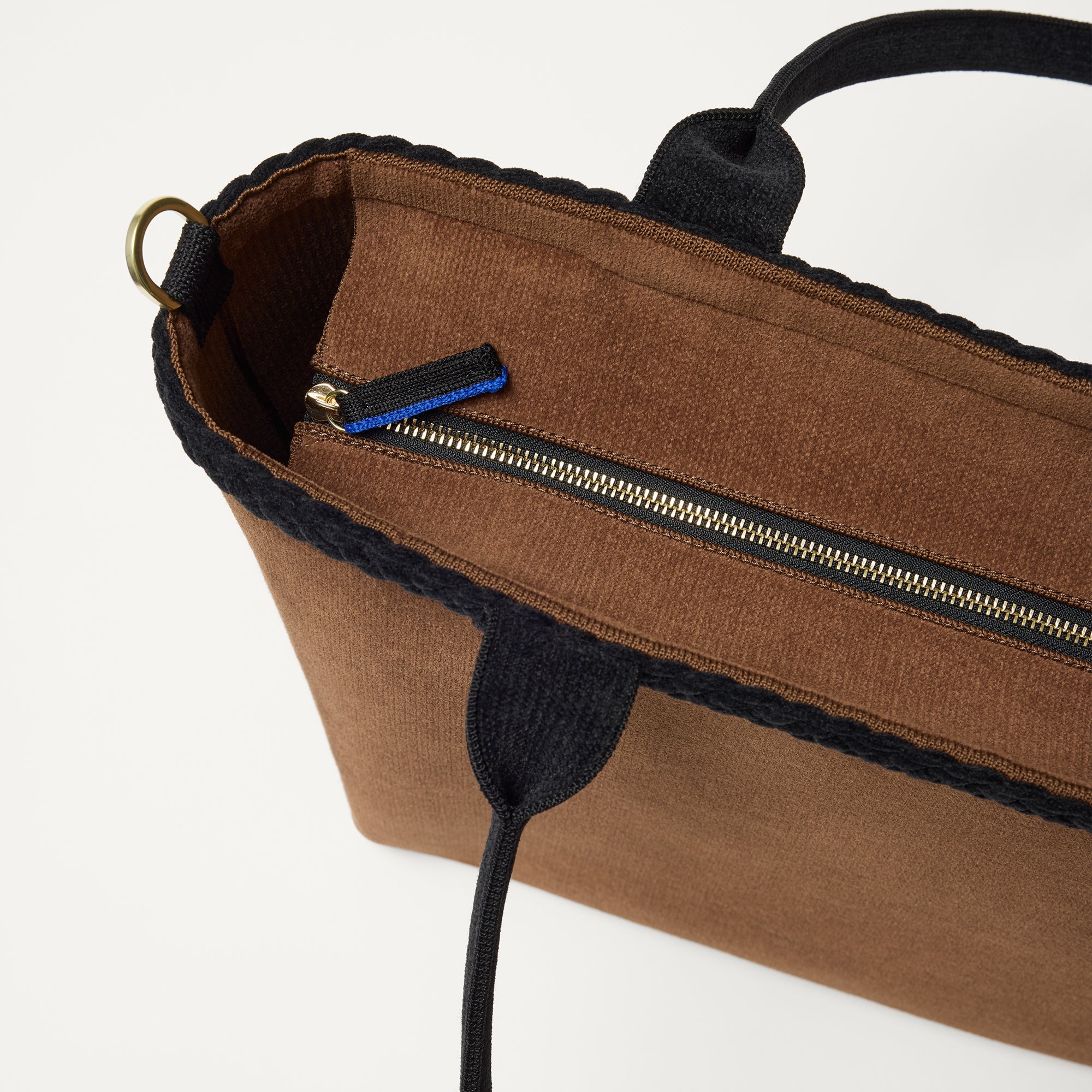 Rothy's The Lightweight Zip Tote borsa tote ReVelvet Cinnamon marrone