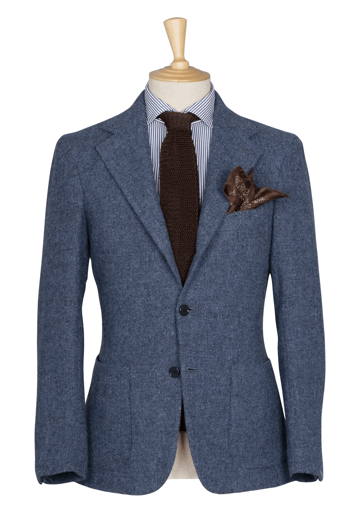 Stefano Bemer Blazers SV2064 giacca azzurra 48 tweed