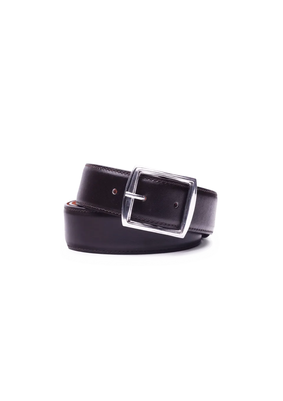 Stefano Bemer Belts Cintura Nera Pelle 3,5 cm