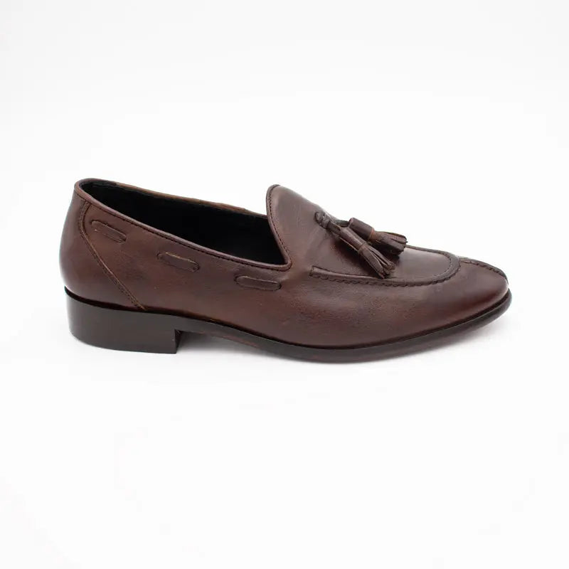 Sandro Barbera & Figli 5786 Mocassino Uomo Moro Pelle Lavata 45