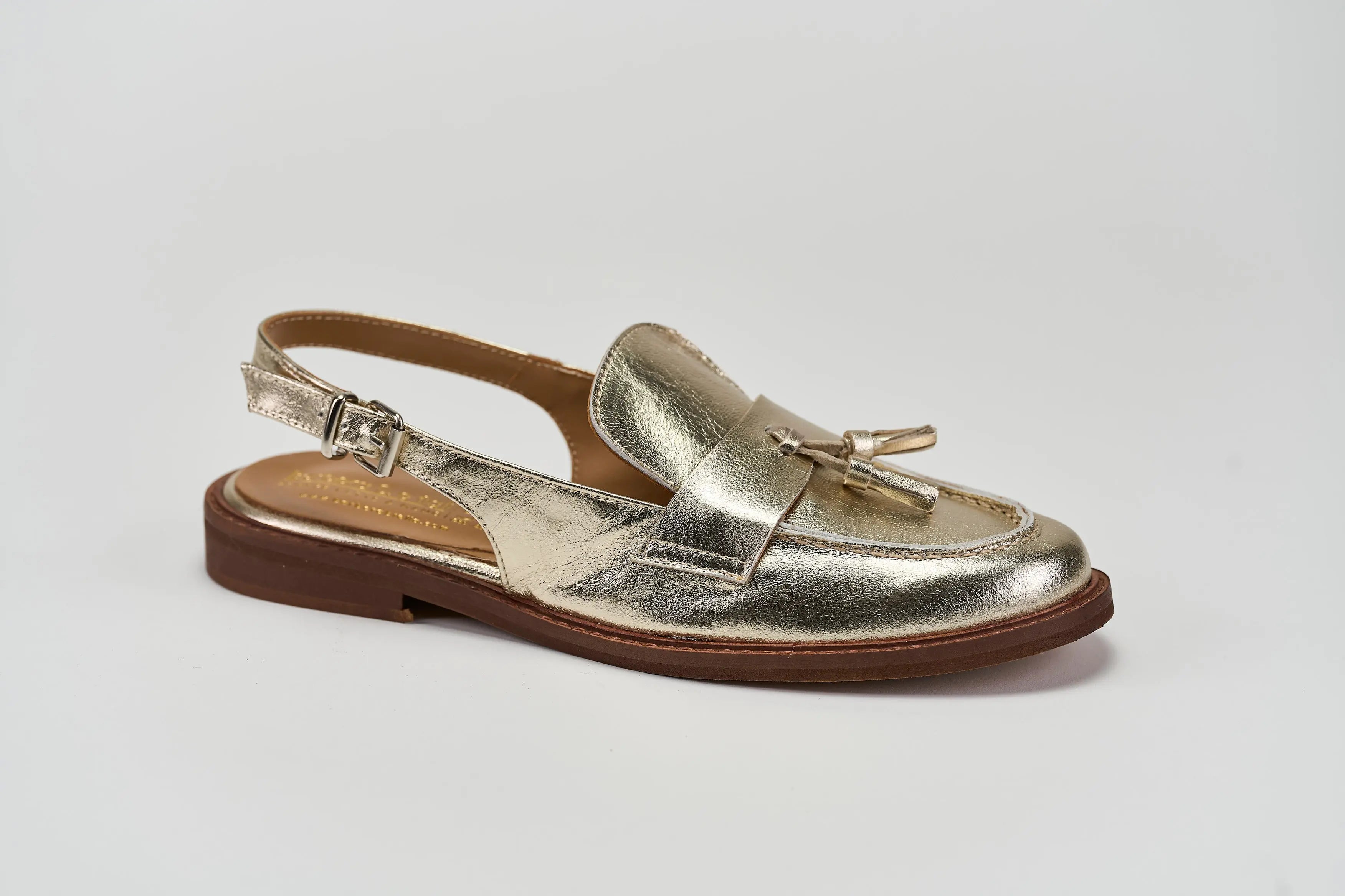 Sandro Barbera & Figli 327-04 sandalo donna platino pelle
