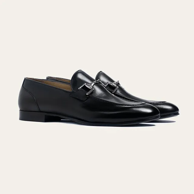 Dellovo Ieranto mocassino morsetto nero-montecarlo