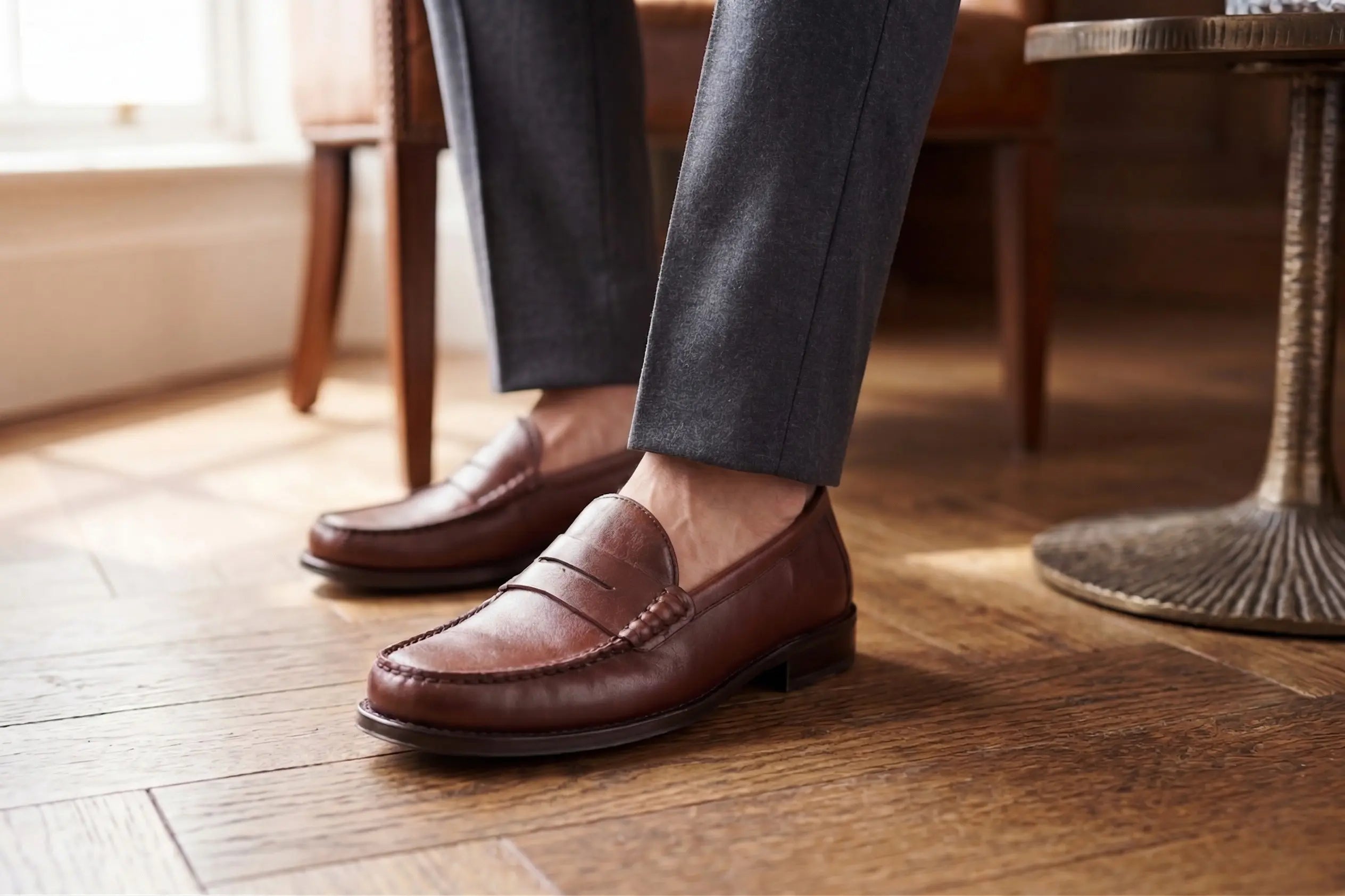 Sandro Barbera Brera Penny Loafer Cognac Pelle EU 43