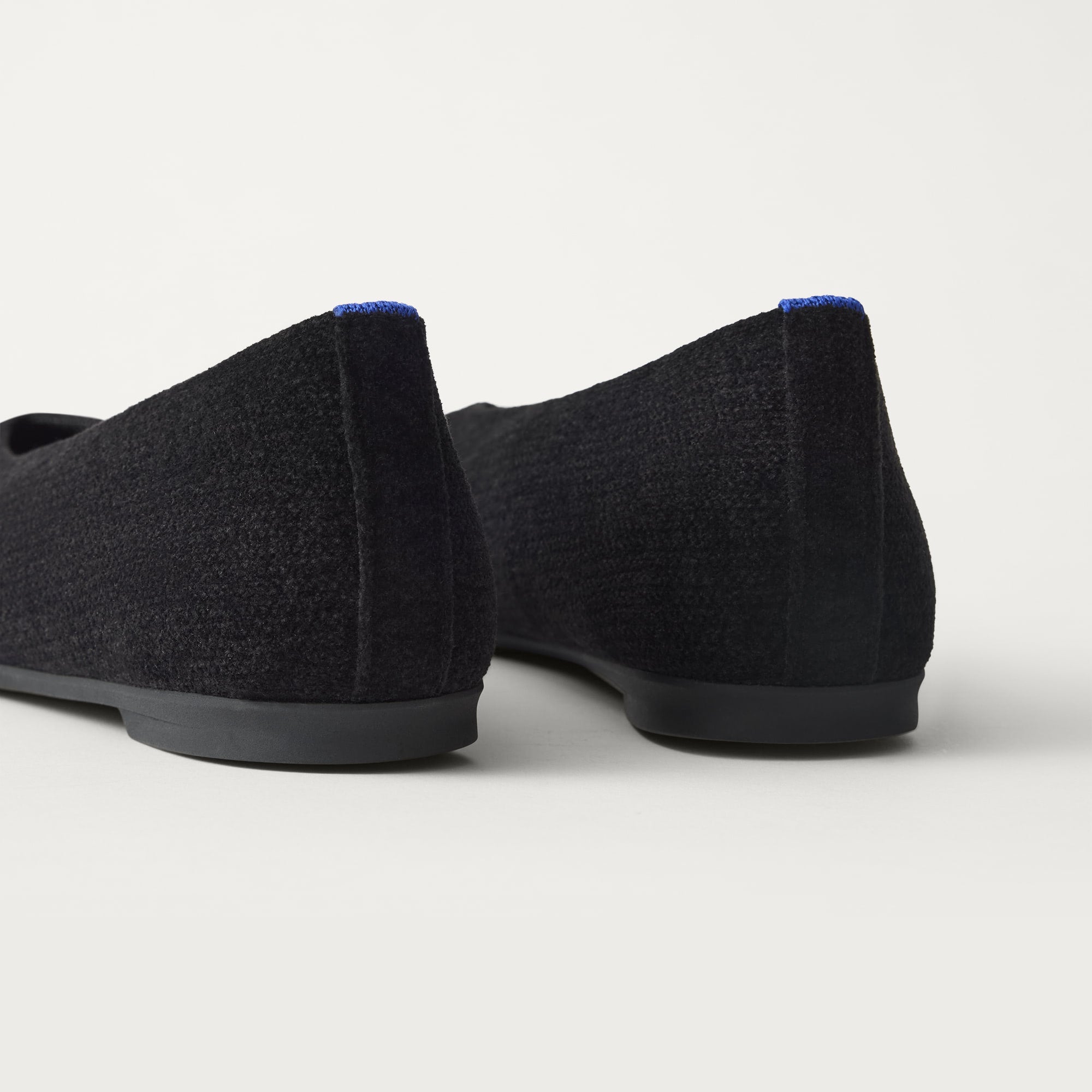 Rothy's Max Square Ballerina ballerine ReVelvet Black velluto