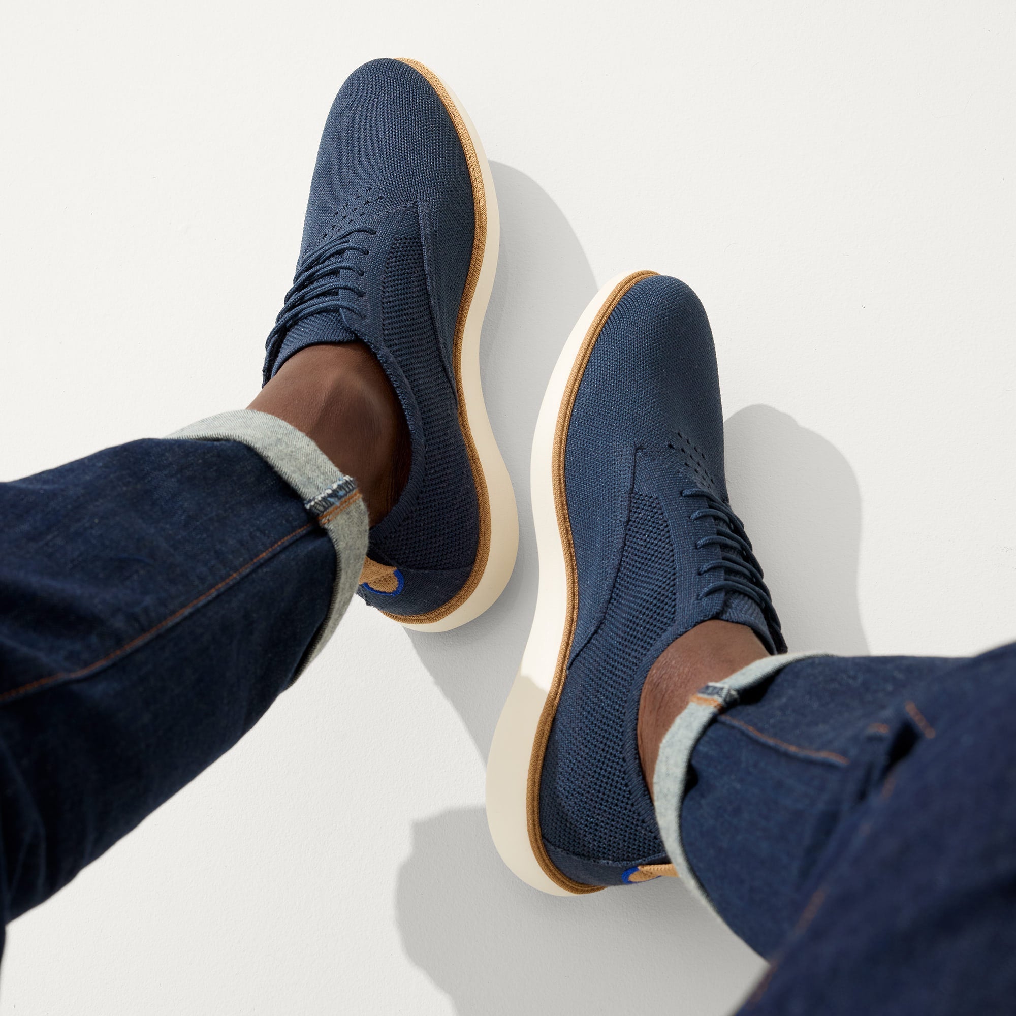 Rothy's The Oxford mocassini uomo Night Navy blu maglia
