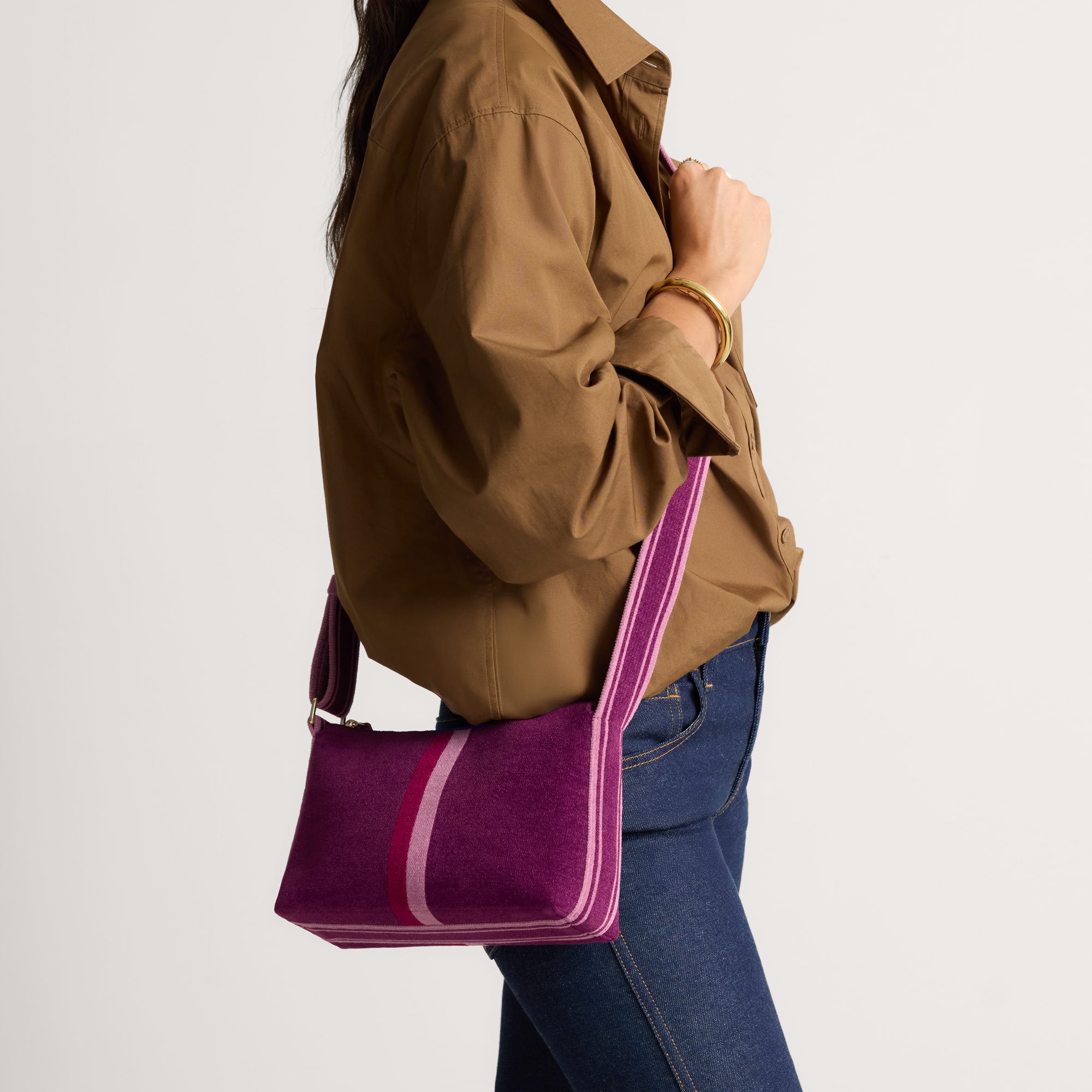 Rothy's The Casual Crossbody borsa a tracolla ReVelvet Orchid viola