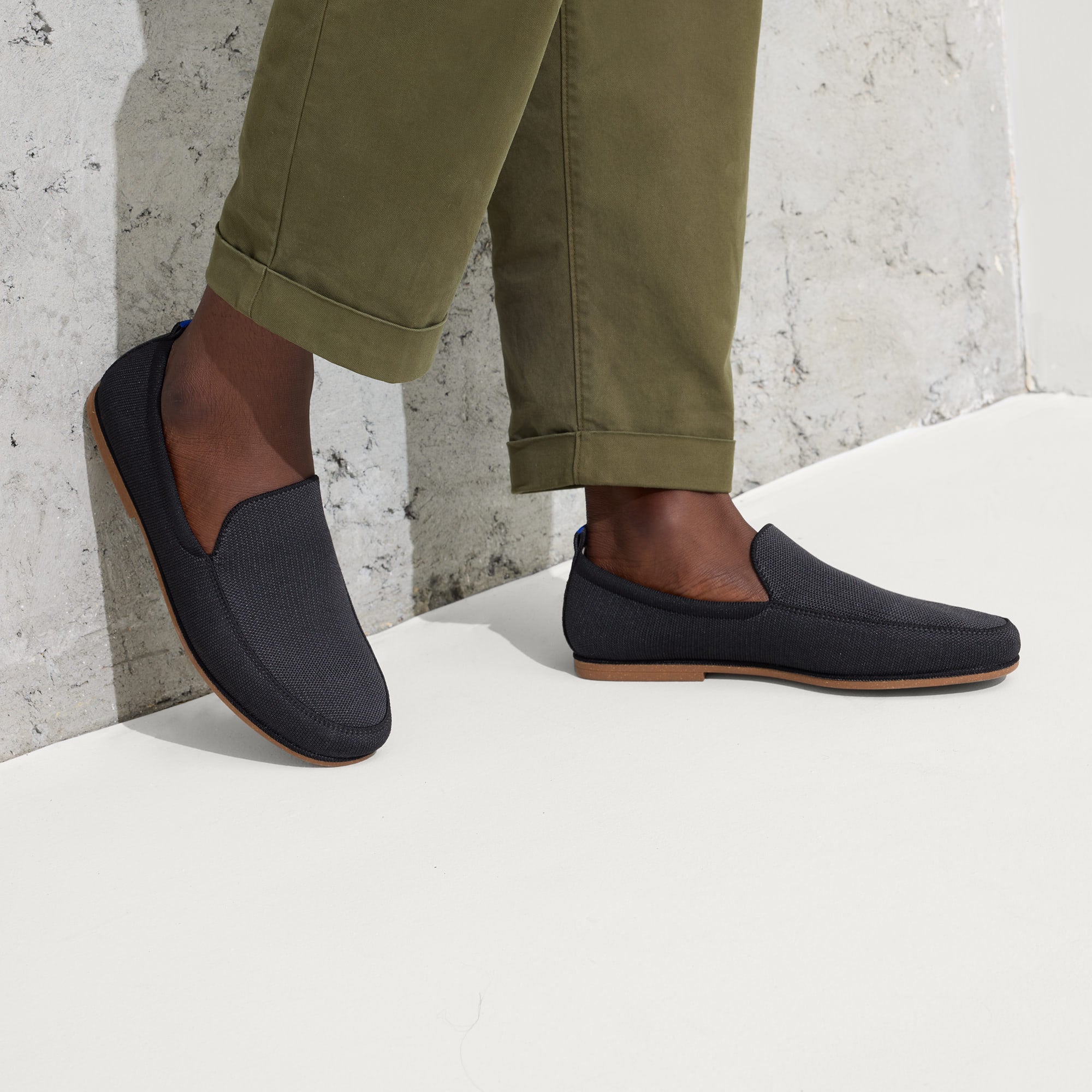 Rothy's The Ravello Loafer mocassini uomo Stone Black nero