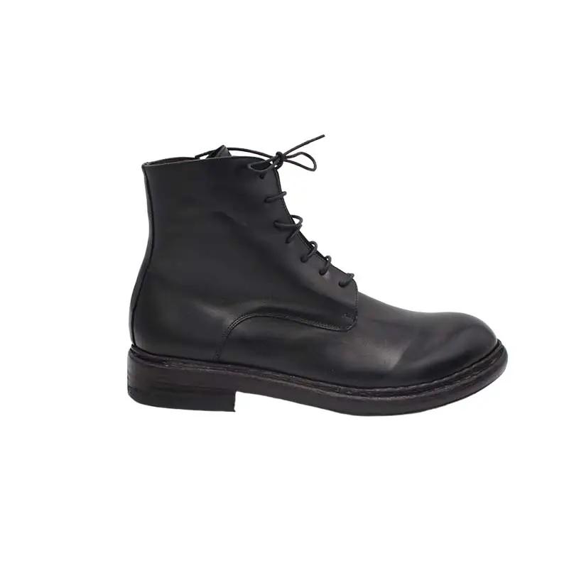 Sandro Barbera 6081 Stivaletto Nero Uomo Stone Washed