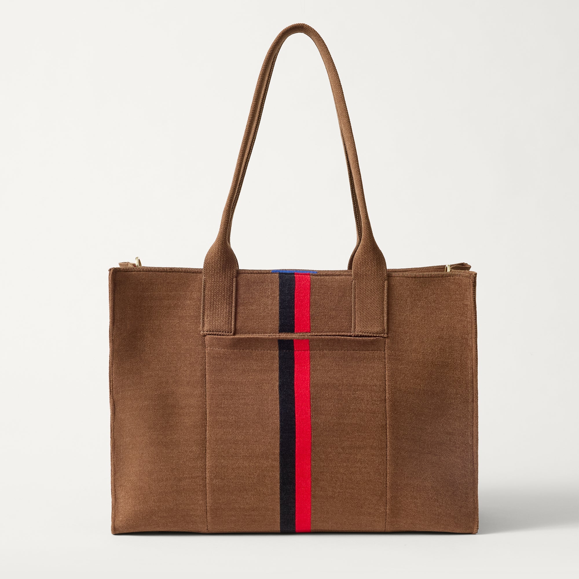 Rothy's Classic Tote tote bag ReVelvet Cinnamon Stripe marrone