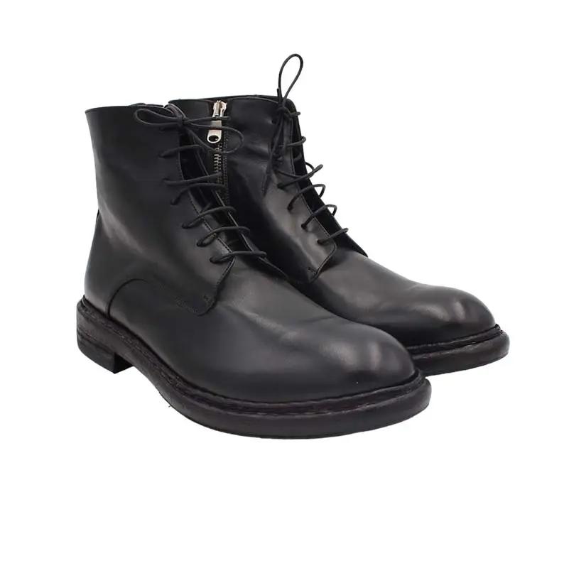 Sandro Barbera 6081 Stivaletto Nero Uomo Stone Washed