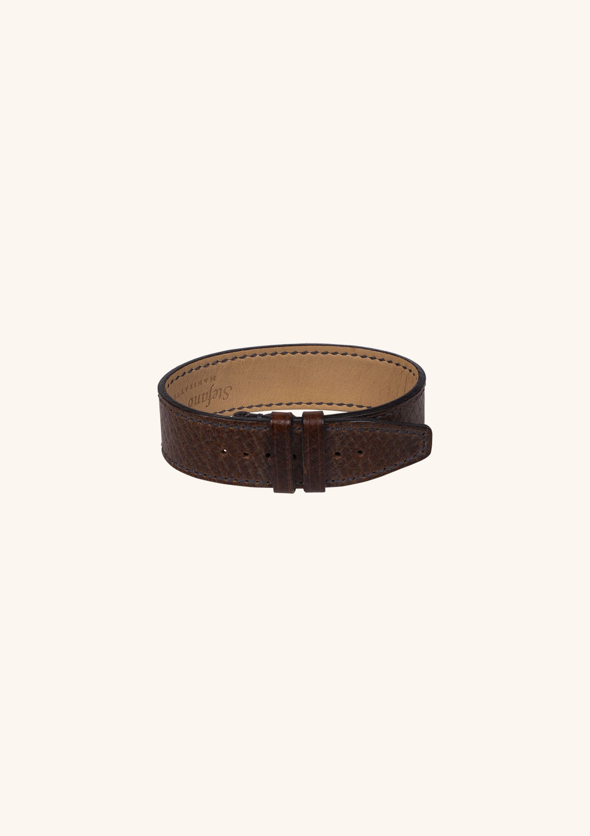 Stefano Bemer NATO Cinturino Orologio Pelle Marrone 20 mm