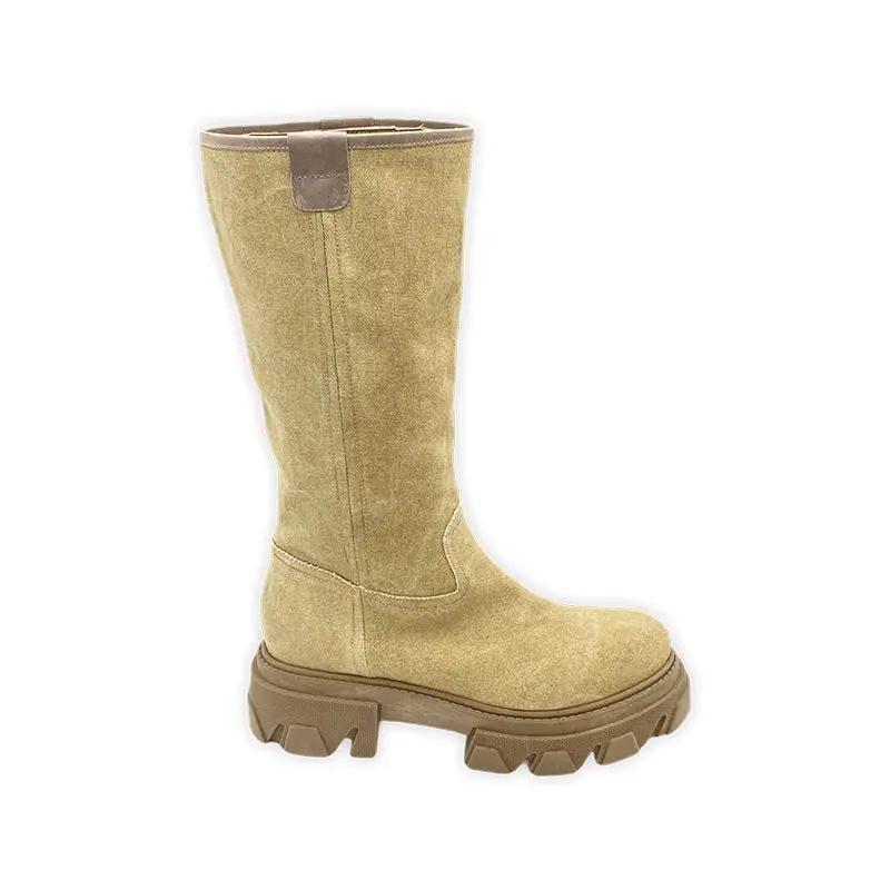 Sandro Barbera Stringate Donna Catia 12 LTD stivale beige pelle