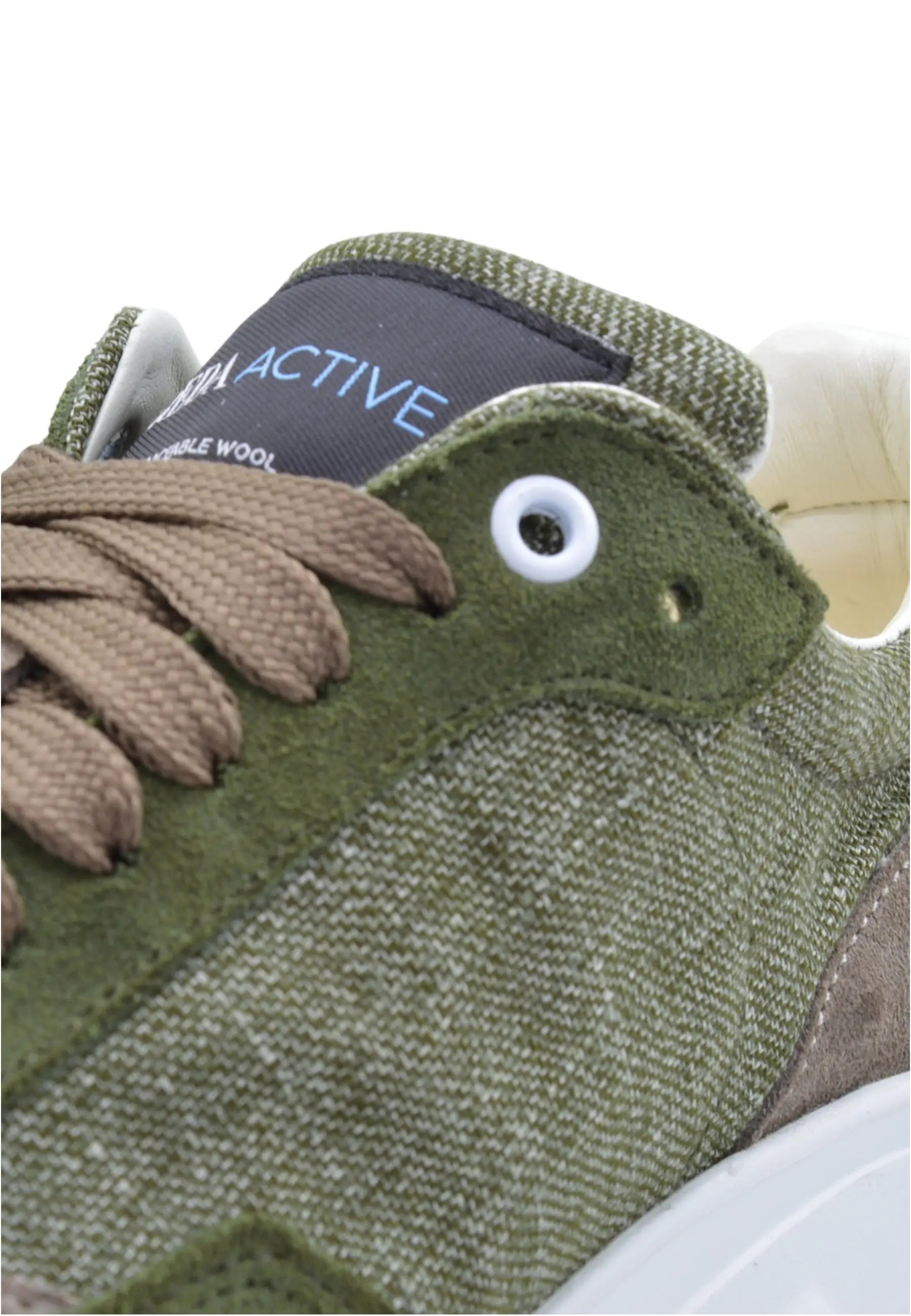 Sandro Barbera Wooly Runix Lady sneaker donna verde lana