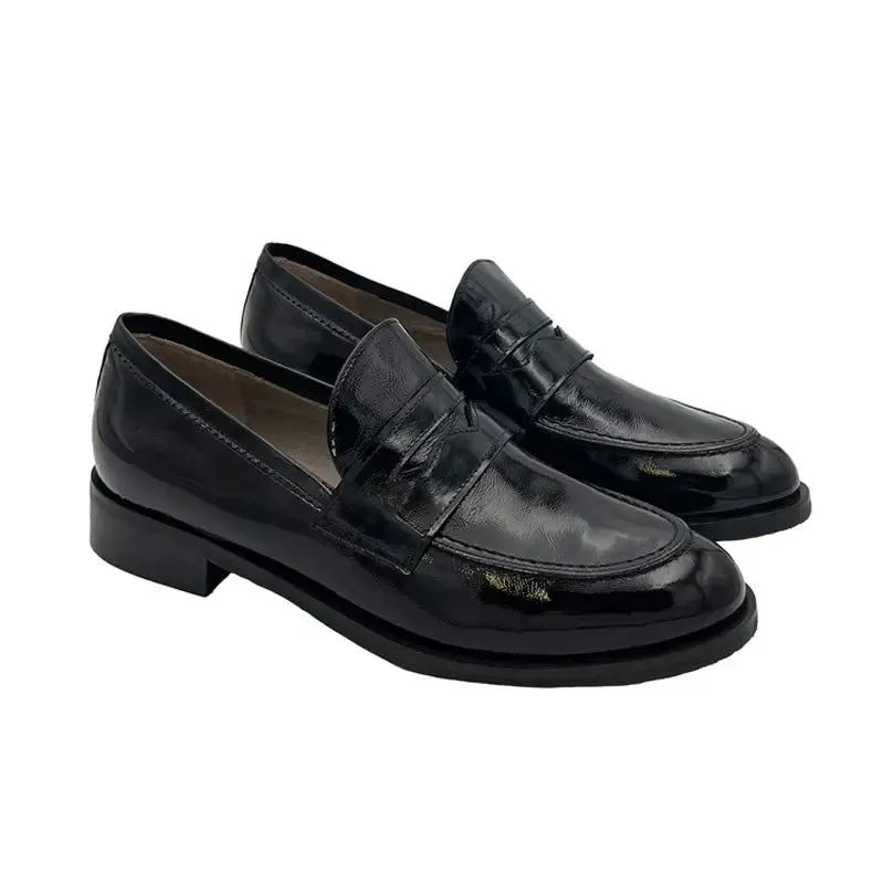 Sandro Barbera Stringate Donna 663 mocassino nero vernice