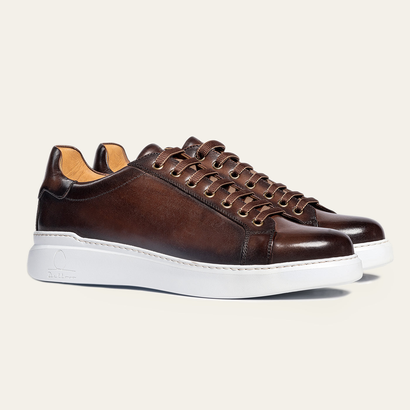 Dellovo Posillipo Sneaker Uomo Nero Pelle Vitello