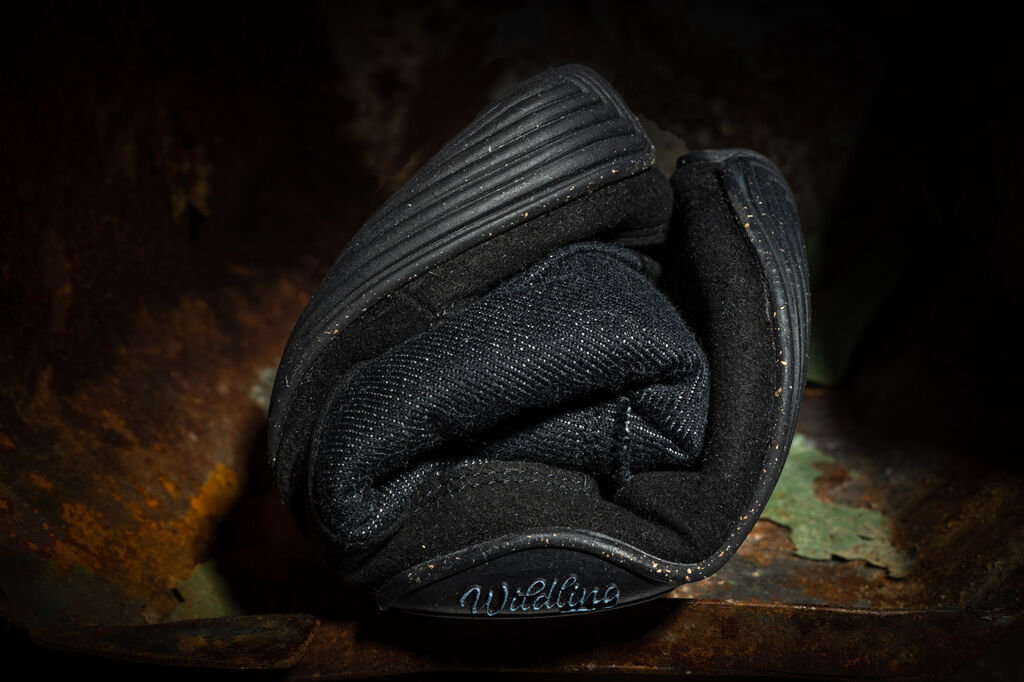 Wildling Panther scarpe barefoot cotone nero bambini