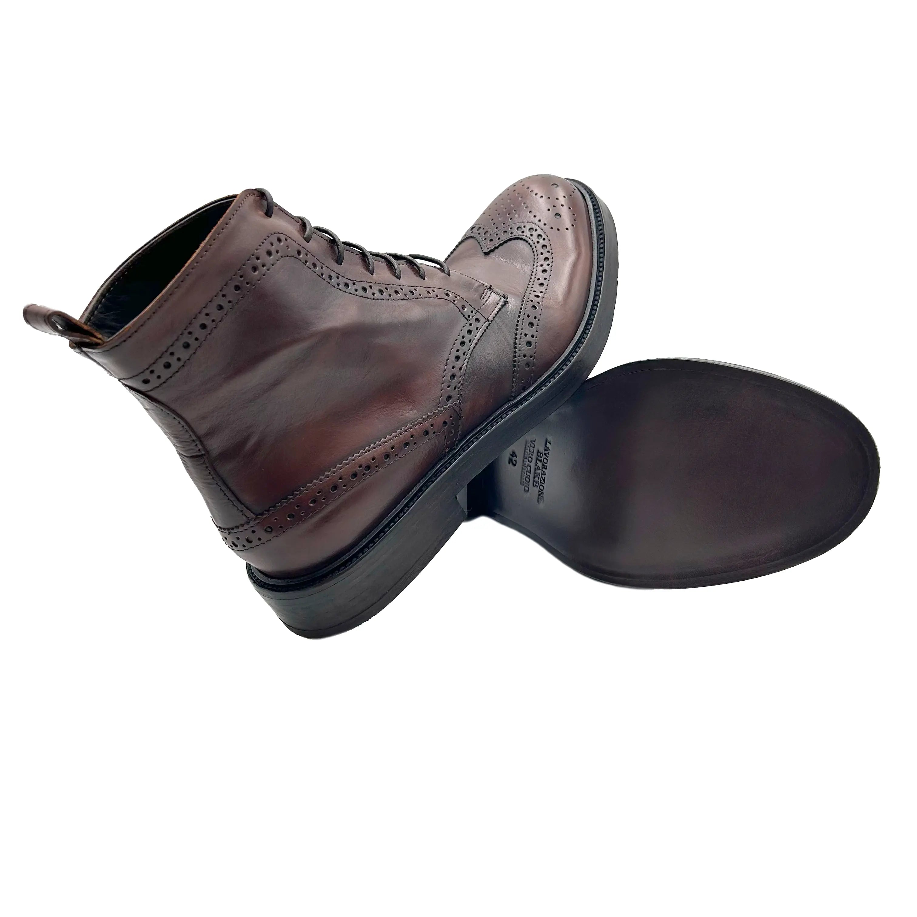 Sandro Barbera Stone Wax 34209 stivaletto uomo cuoio pelle