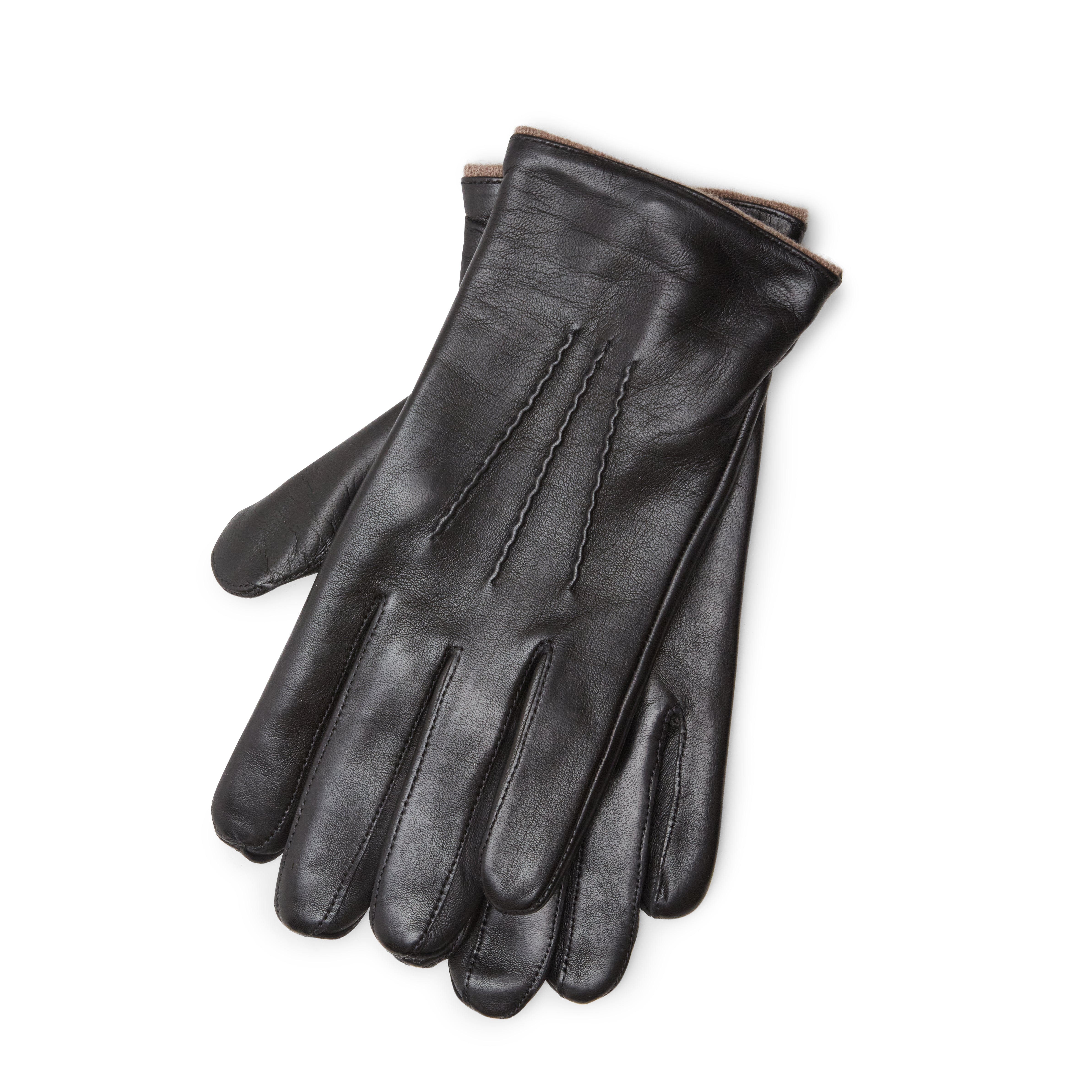 F.lli Rossetti 92238 guanto uomo nero nappa tre cordoni