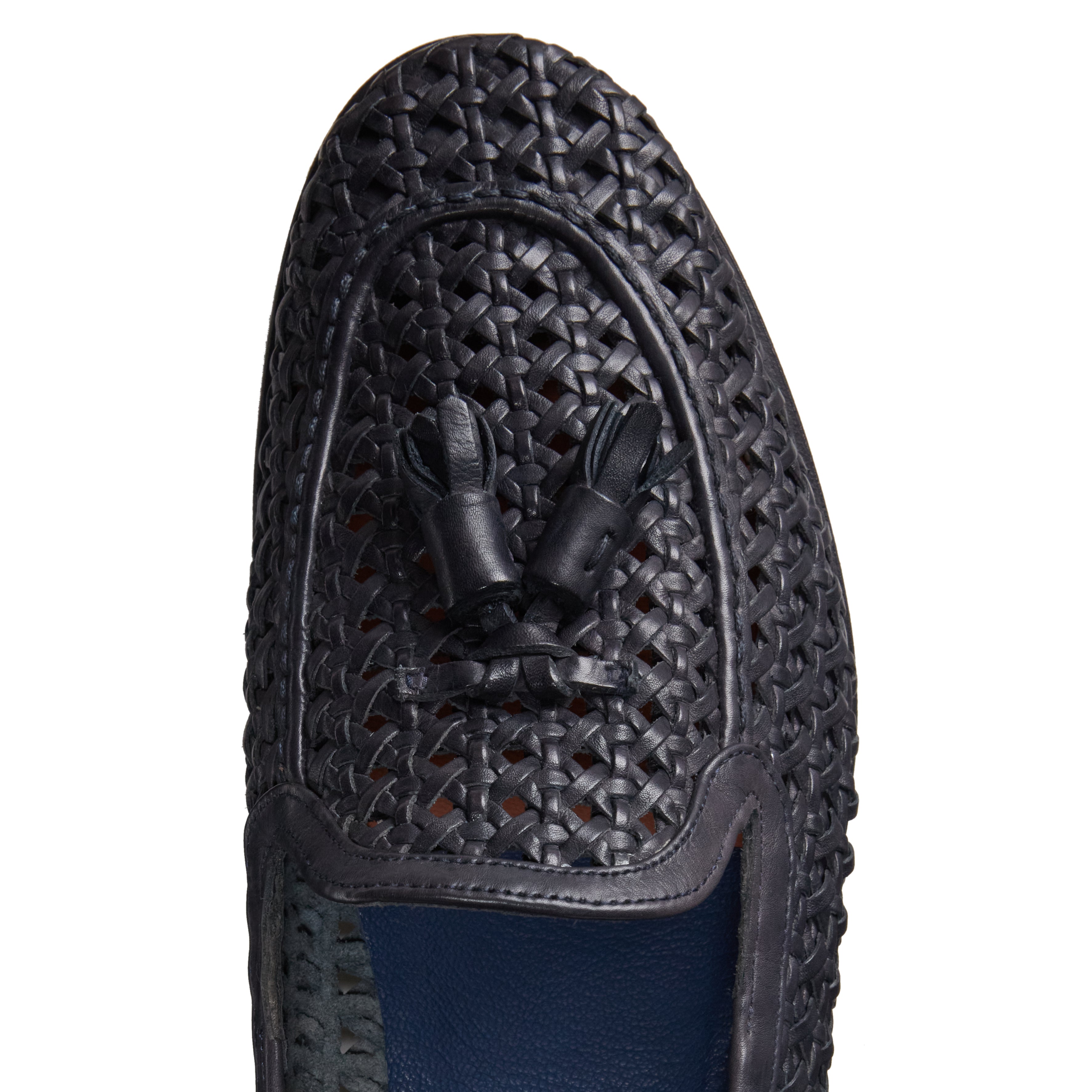 F.lli Rossetti Brera 14296 Mocassino Uomo Blu Intrecciato