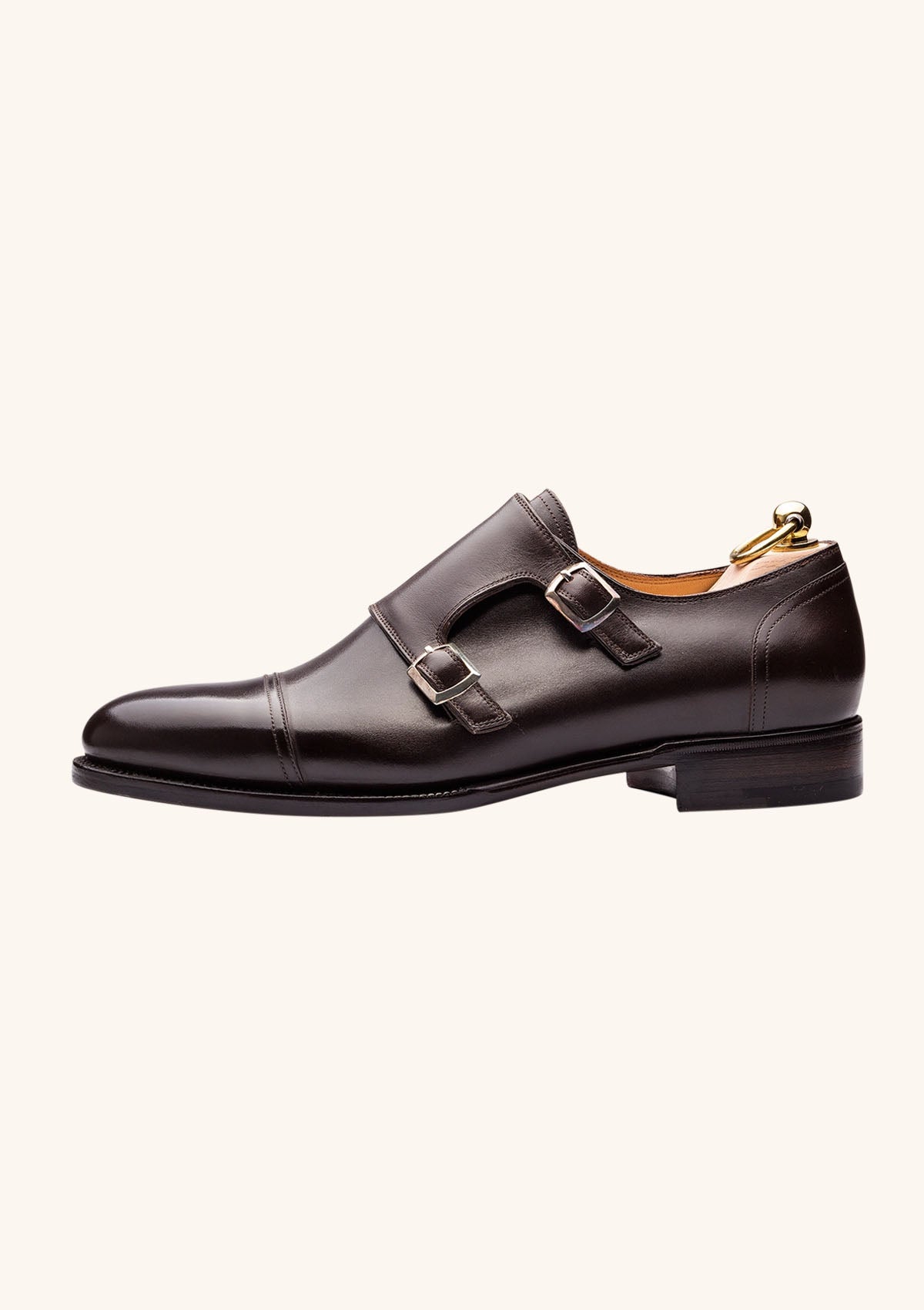 Stefano Bemer Monks C2301 scarpe double monk marrone box calf