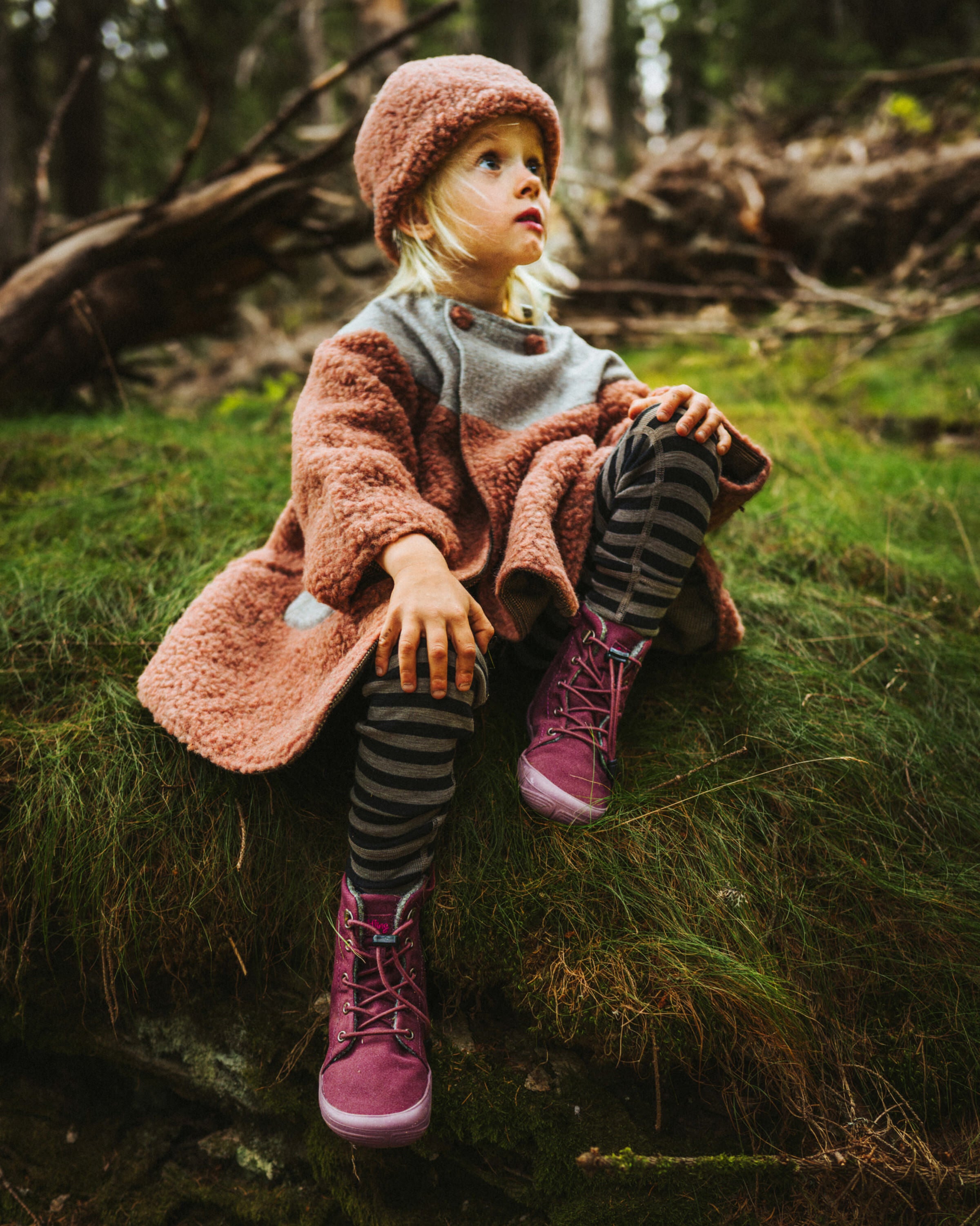 Wildling Haldy scarpe invernali bordeaux bimbo lana