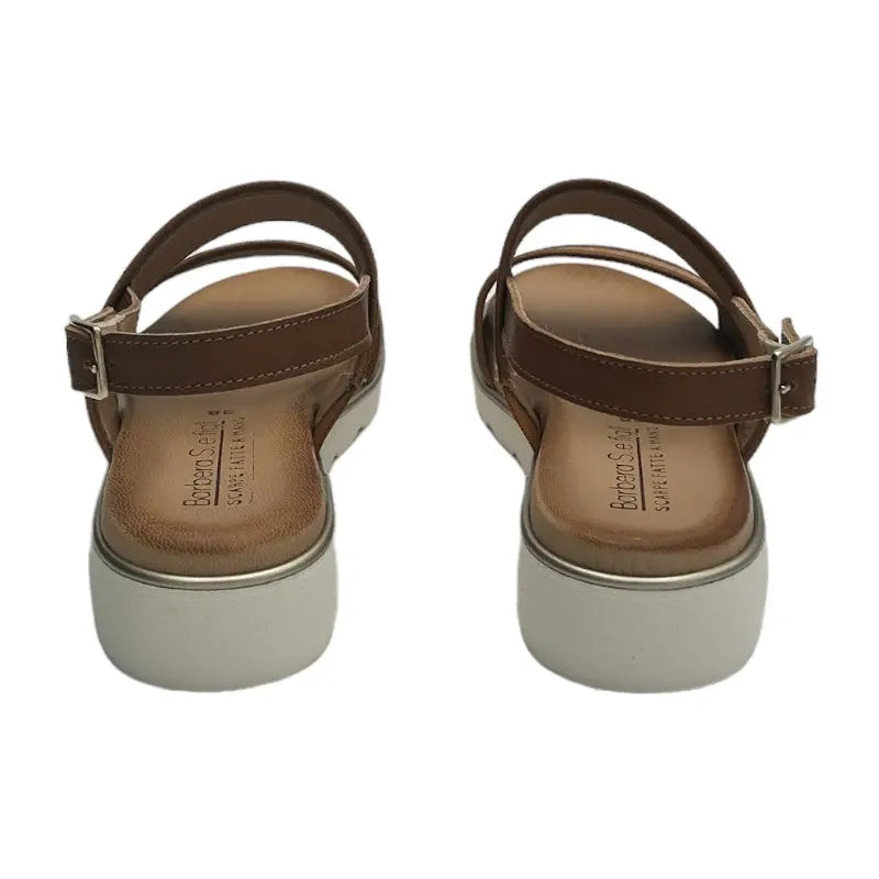 Sandro Barbera 1067 sandalo donna cuoio in pelle