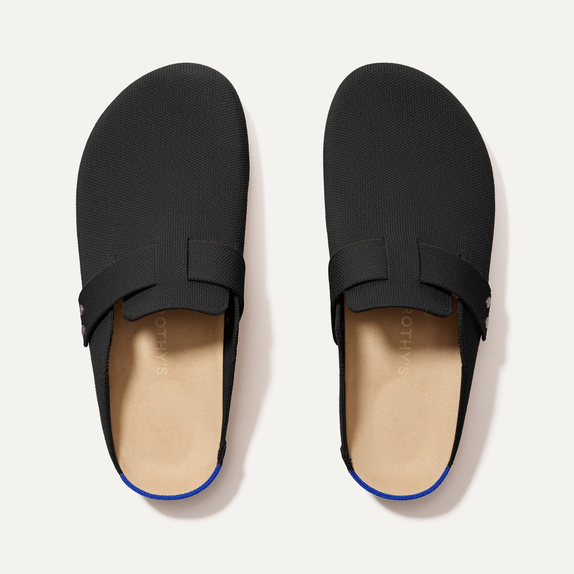 Rothy's The Men's Clog zoccoli uomo Soft Black in lana merino