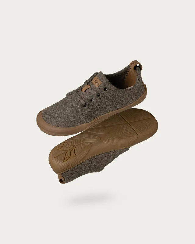 Wildling Ullig Sten scarpe basse adulti lana grigie marroni