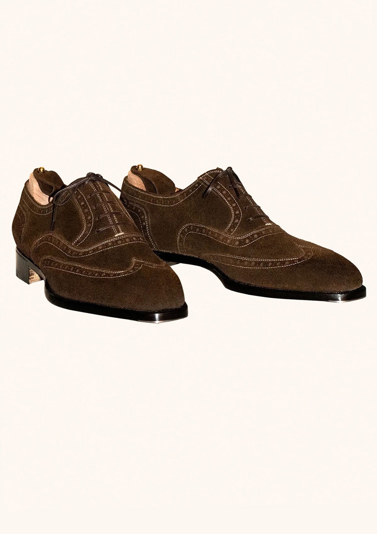 Stefano Bemer Oxfords T6351 stringate camoscio marrone 42