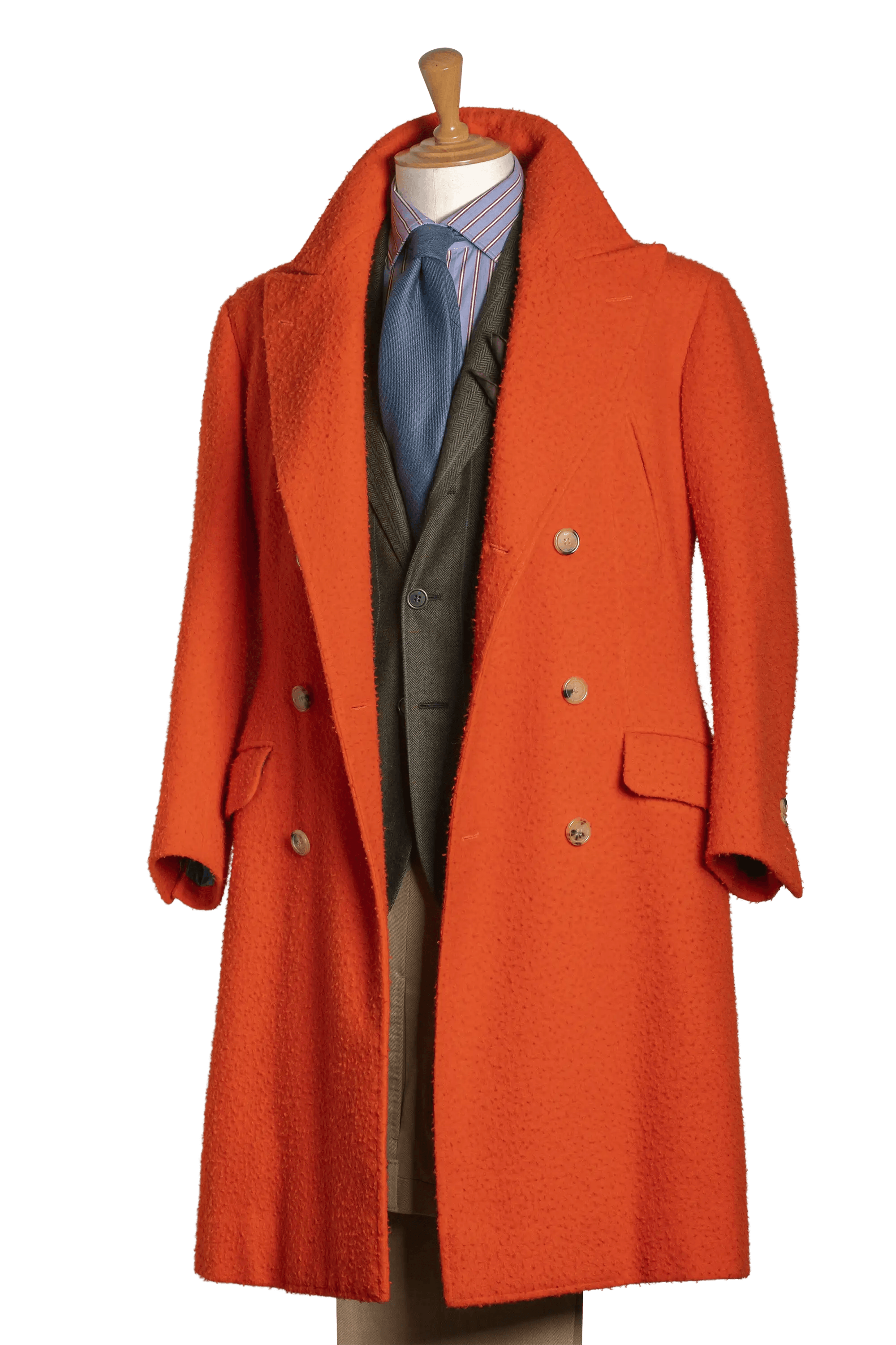 Stefano Bemer Overcoats SV4002 Cappotto Lana Arancione