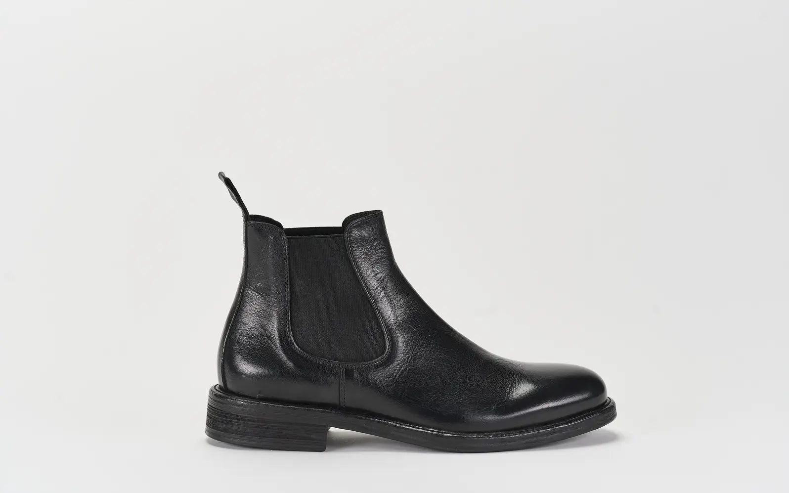 Sandro Barbera 34225 Chelsea Stone Wax Nero Pelle
