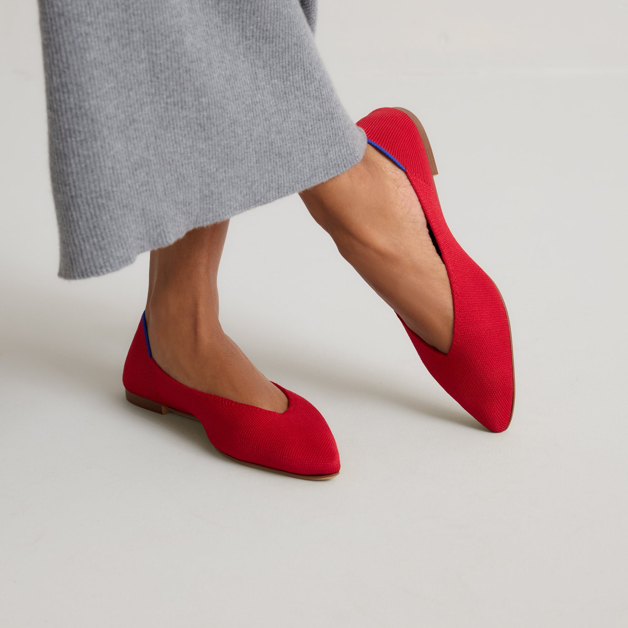 Rothy's The Point III ballerine Cherry rosse punta affusolata