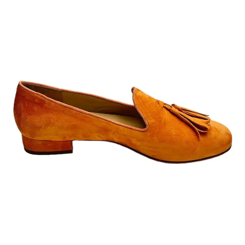 Sandro Barbera & Figli AC24 mocassino donna arancio pelle tacco 20