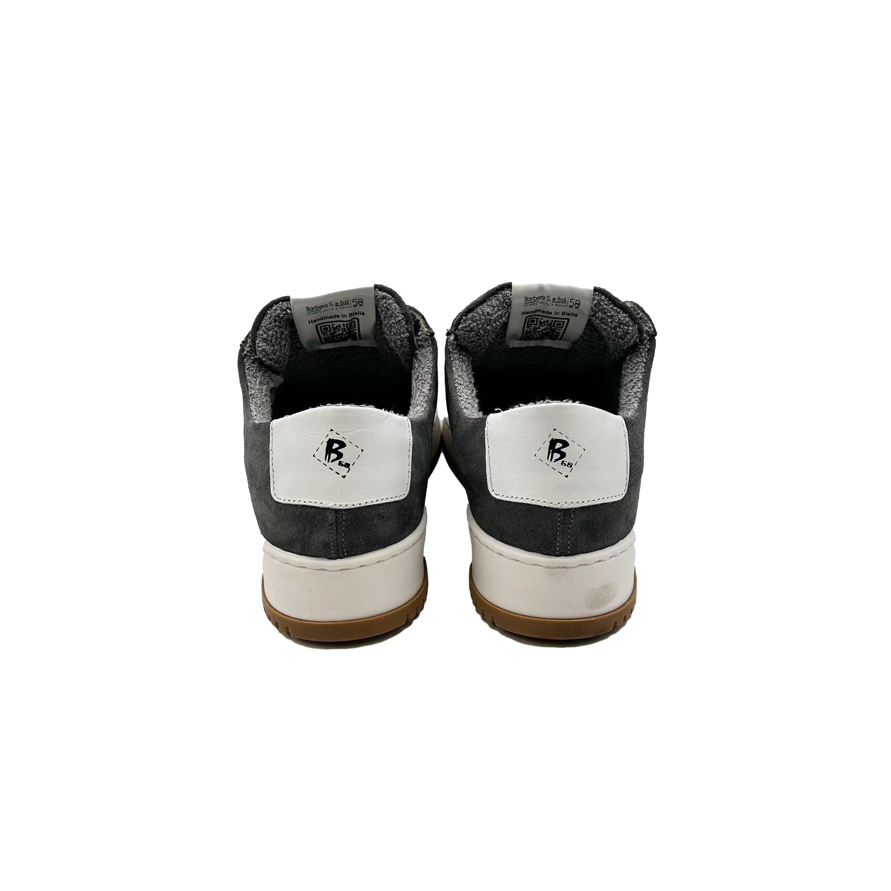 Sandro Barbera & Figli B68 Baggy sneaker pelle grigio EU 40