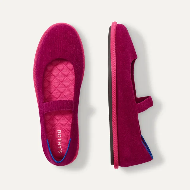 Rothy's The Cruiser Mary Jane ballerine viola Berry Pop
