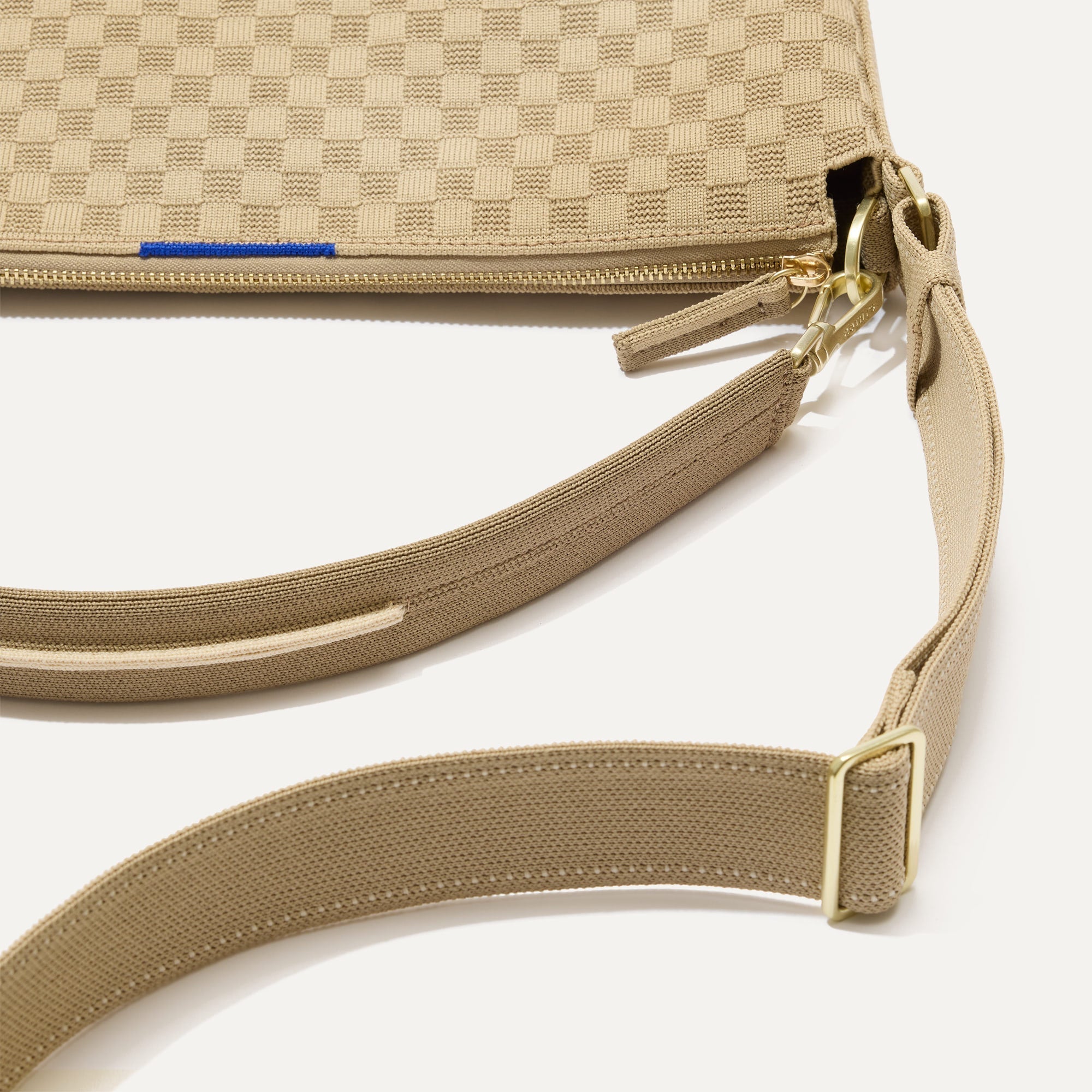 Rothy's Mini Zip Bucket borsa Knot Brown secchiello tracolla
