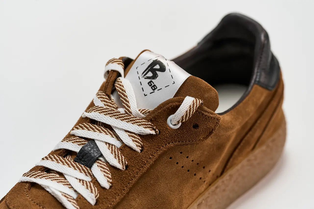 Sandro Barbera B68 Vibe Cuir Sneaker Uomo Cumino Pelle