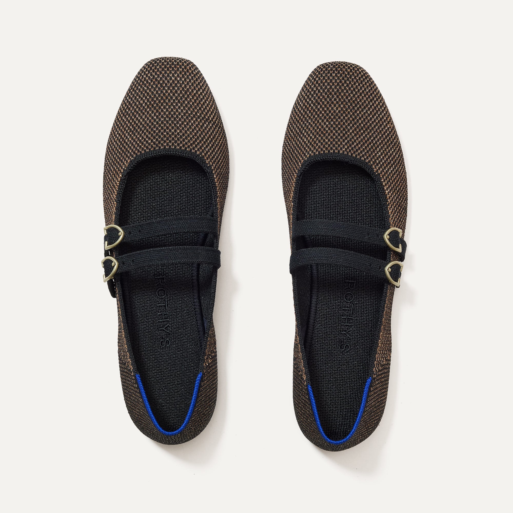 Rothy's Double Buckle Mary Jane ballerine Cabernet fibbia