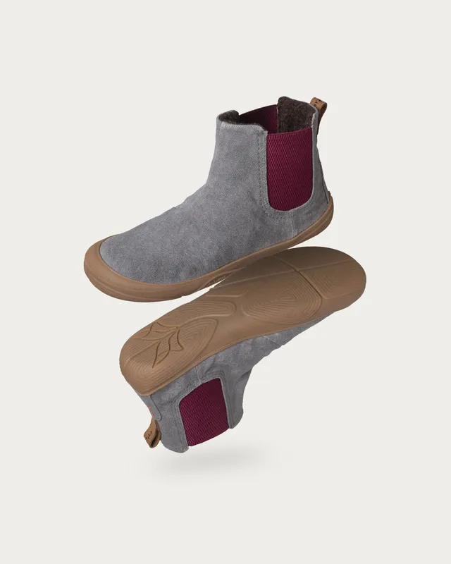 Wildling Shoes Bruklin Graphit stivaletti barefoot grigi cotone