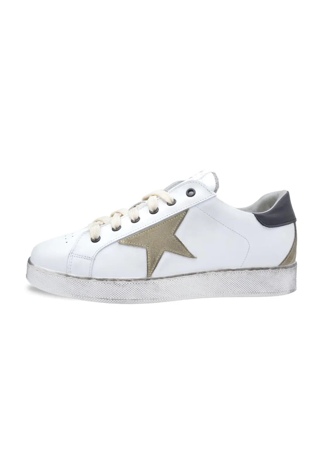 B68 New Hollywood sneaker uomo bianco pelle