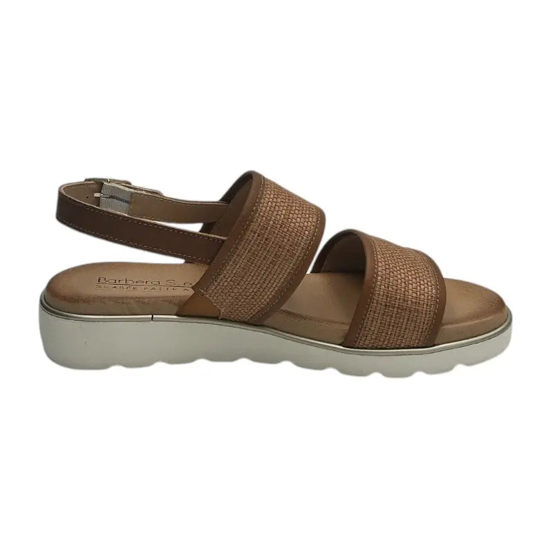 Sandro Barbera 1067 sandalo donna cuoio in pelle