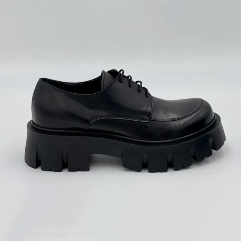 Sandro Barbera & Figli Ambra 6 Derby Biker donna pelle nero 40