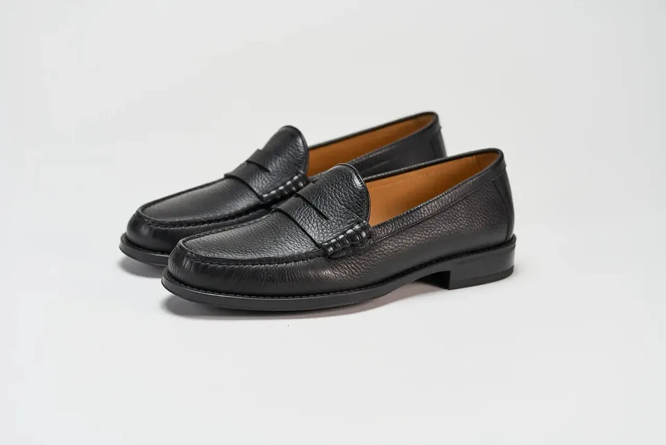Sandro Barbera Brera penny loafer uomo nero bottalato