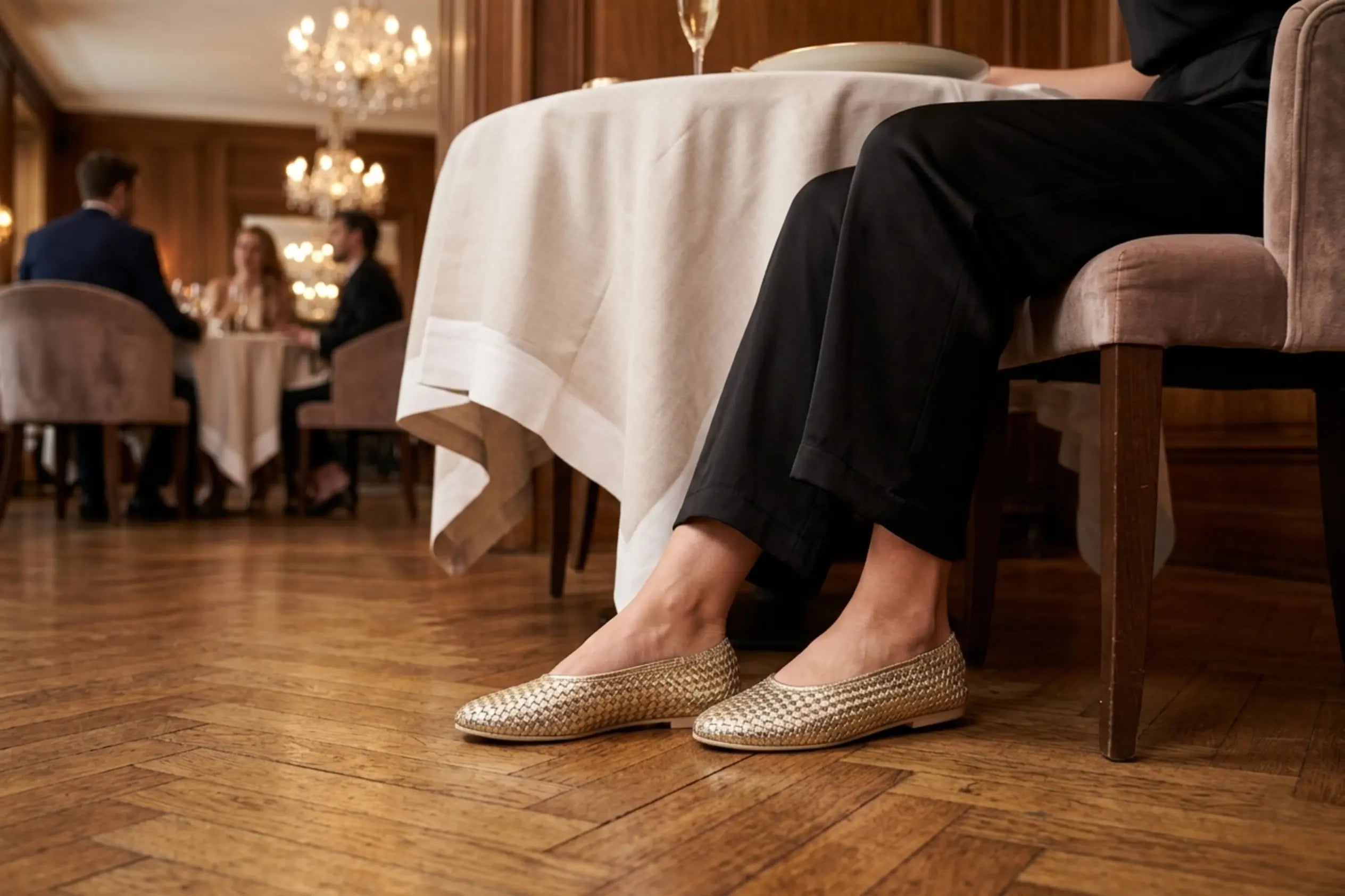 Sandro Barbera Brunella 1 ballerina donna platino nappa