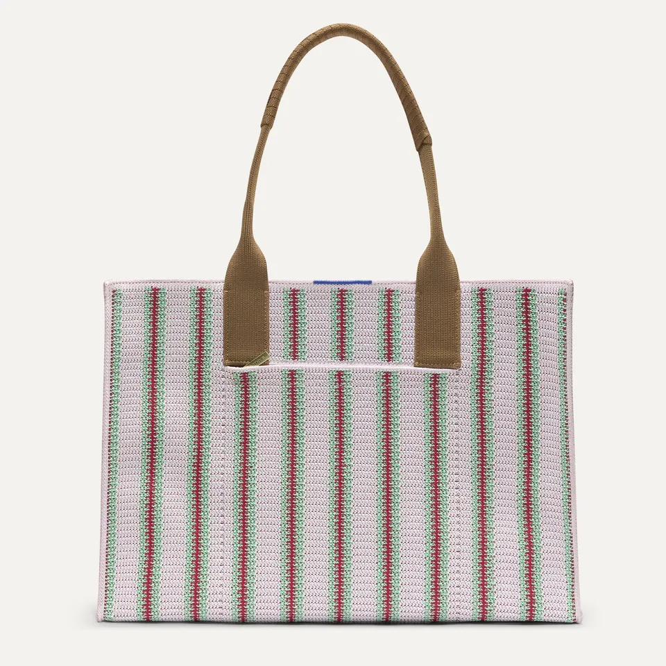 Rothy's Classic Tote tote bag Watermelon Market Stripe rosa