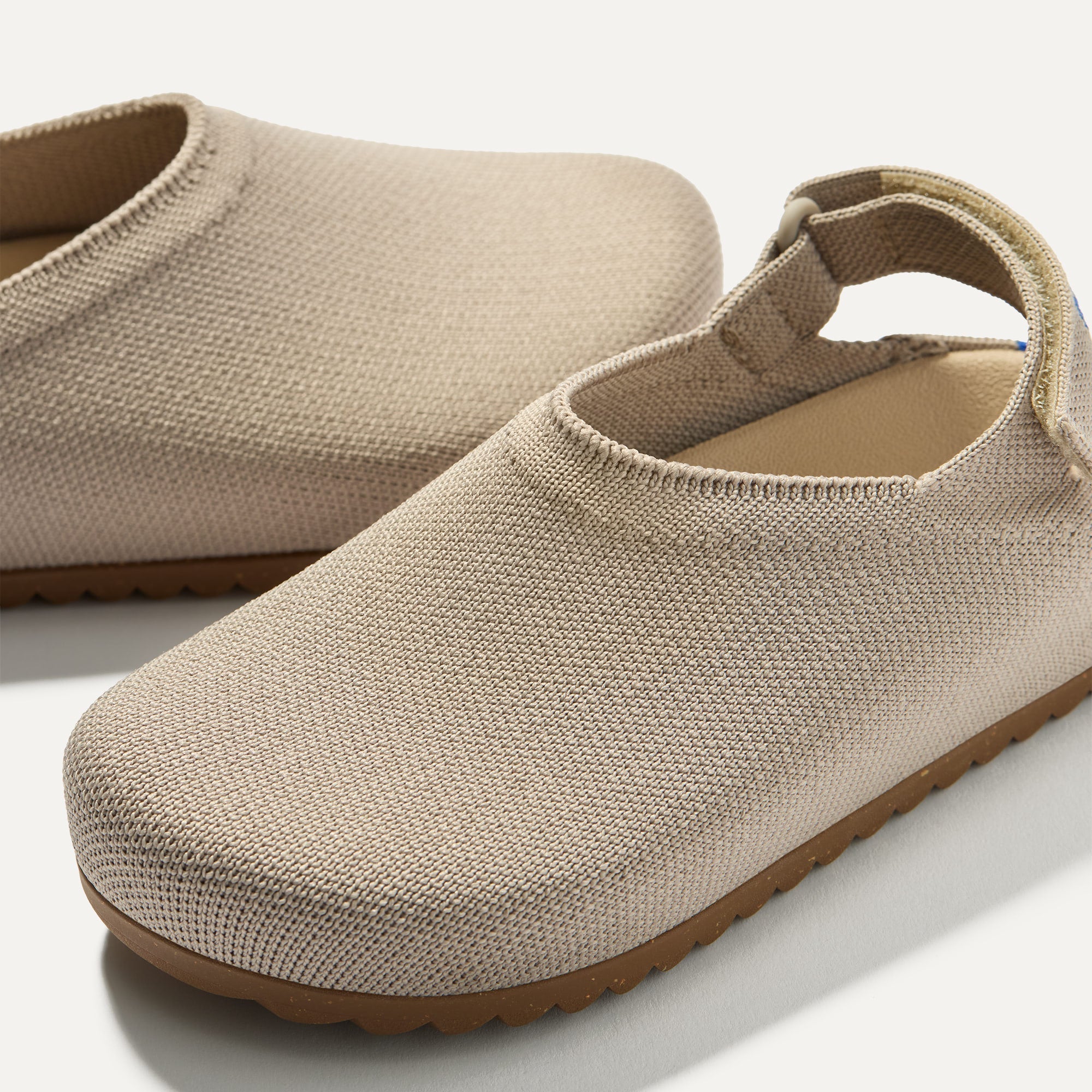 Rothy's The Kids Clog zoccoli bambino Dove tortora velcro